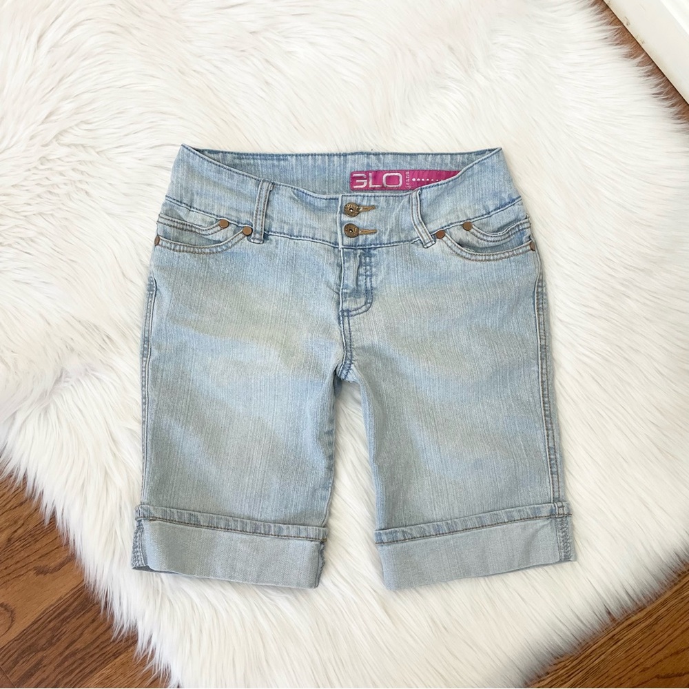Vintage Y2k bermuda jean shorts by Glo